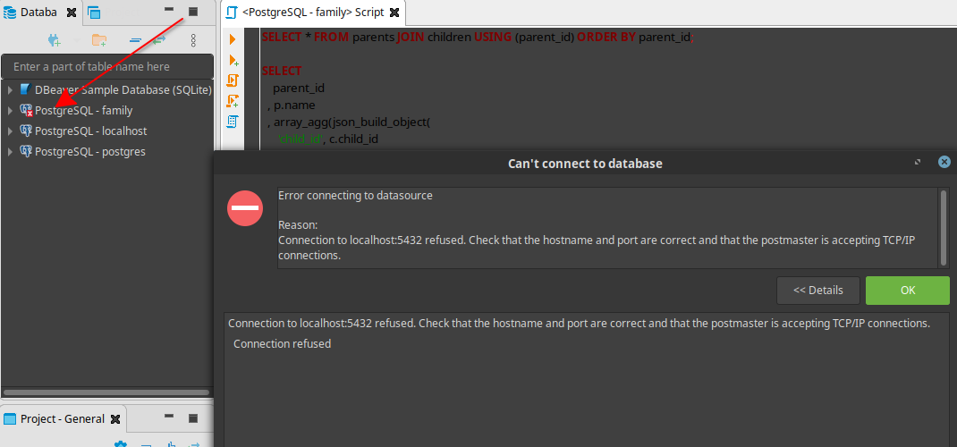 Database Connection Error